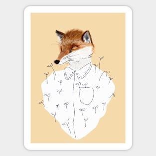 fancy fox Sticker